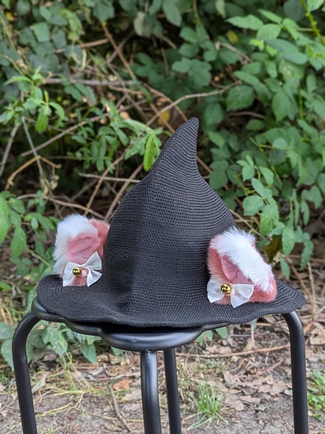 Magical Mischief Witch Hat and Black Cats Figurine 14cm
