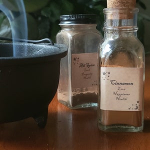 Kitchen Witch Spice Jar Labels. Witch. Pagan. Magic. Potion.