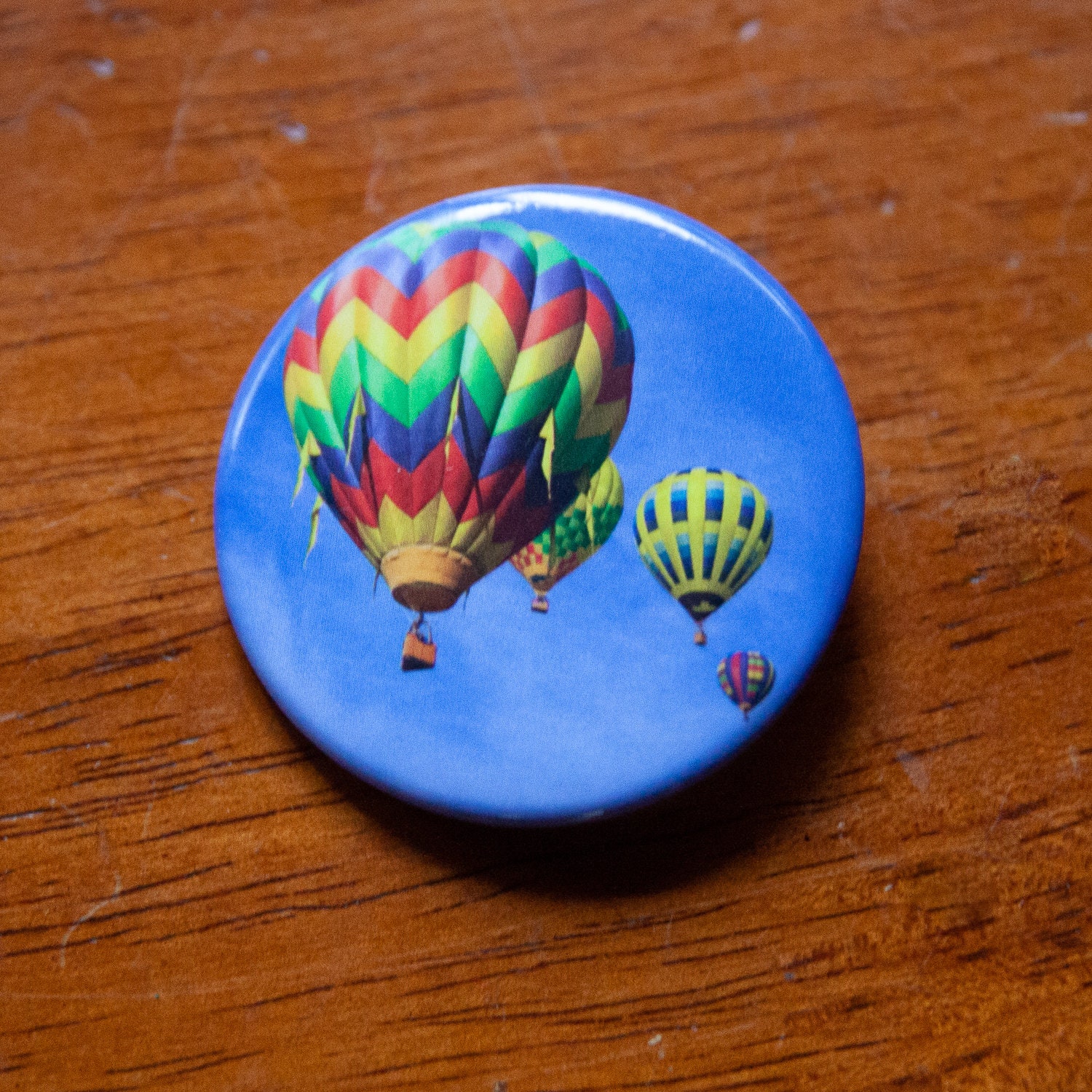 Hot Air Balloons Pin back button Etsy