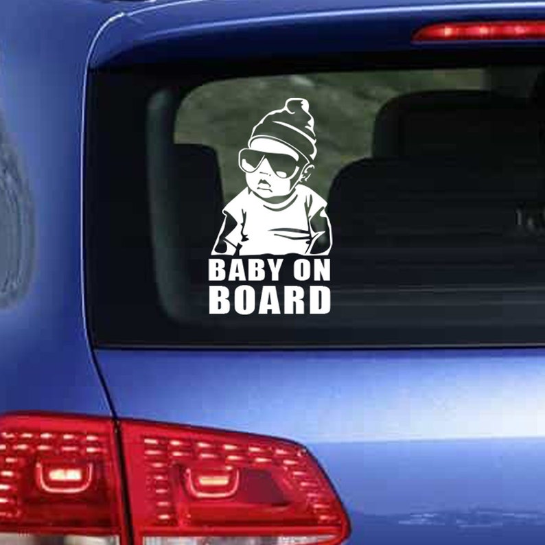 Baby On Board Baby Carlos Sticker Bebe A Bordo Funny Etsy
