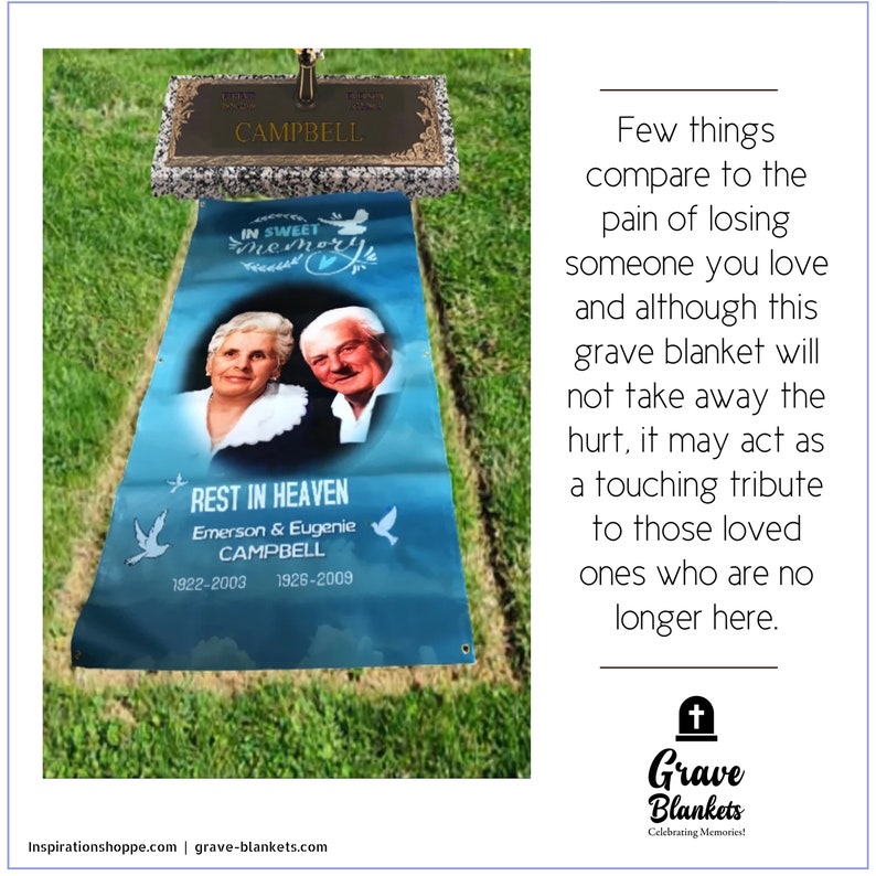 Vinyl Grave Blanket That Covers the Gravesite of Your Loved Etsy Canada