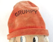 Vintage Disney 12 quot Grumpy Snow White Dwarf Soft Body Cloth Painted Face