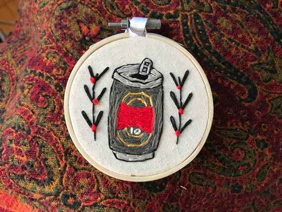 Faxe 10 Beer Embroidery Etsy