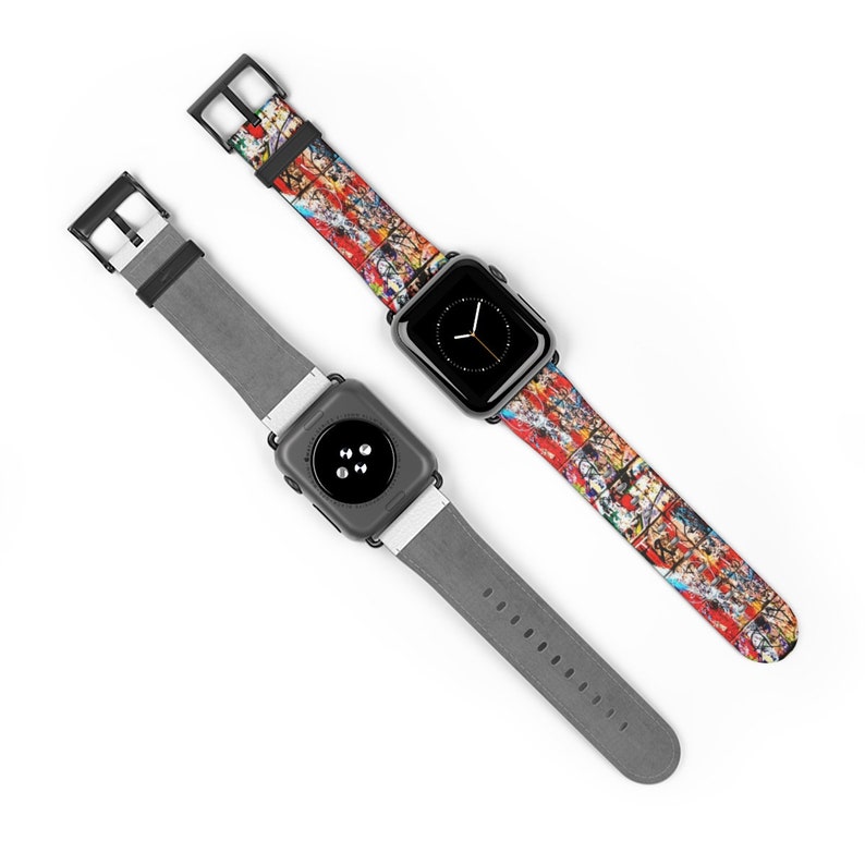 Graffiti Watch Band Colorful Watch Band Unique Watch Band Etsy