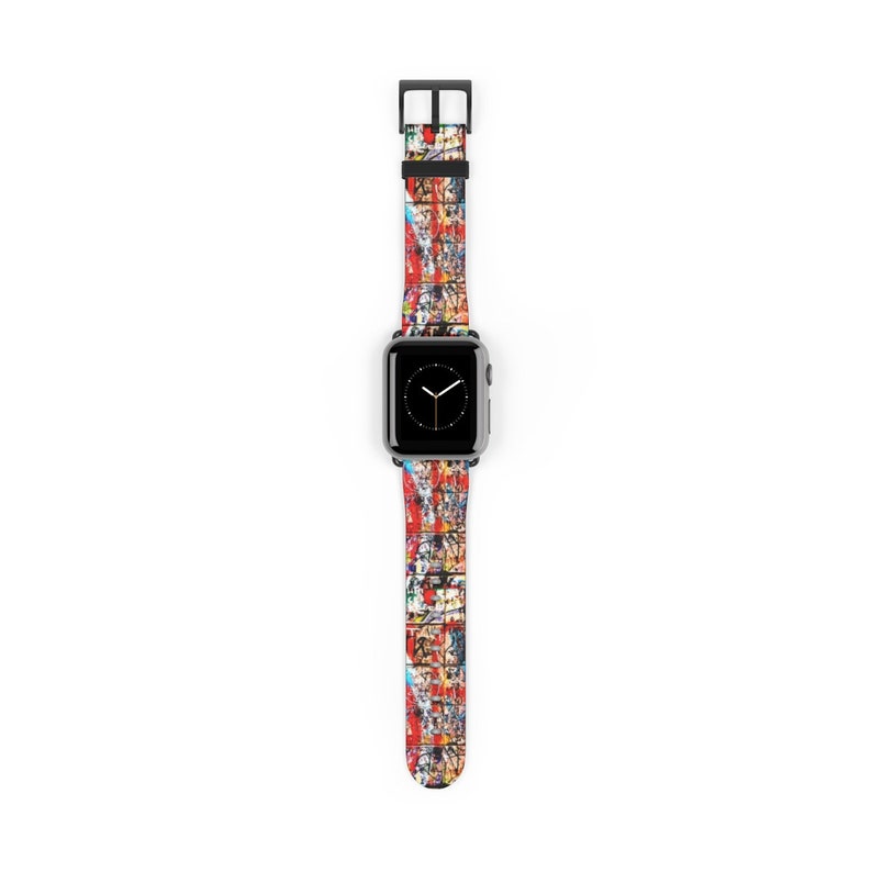 Graffiti Watch Band Colorful Watch Band Unique Watch Band Etsy