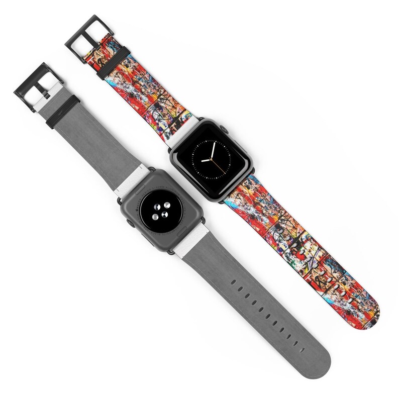 Graffiti Watch Band Colorful Watch Band Unique Watch Band Etsy