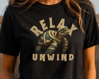 Turtle Halloween Shirt with Mummy Sea Turtle Graphic