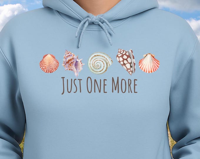 Seashell Collector Hoodie: Coastal Beach Lover Sweatshirt