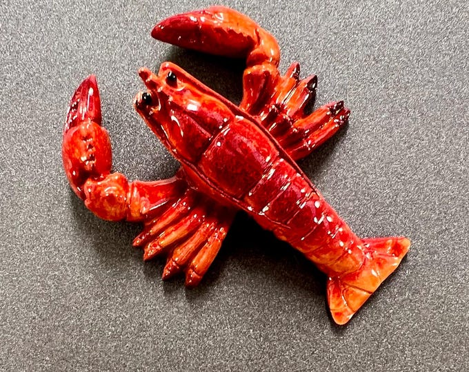 Crawfish Fridge Magnet Cajun Kitchen Decor Polyresin Crawdad Magnet Realistic Sea Life Figurine Bayou Gift for Crawfish Lovers