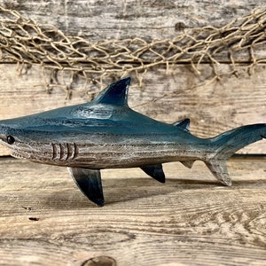 Carved Wood Shark 