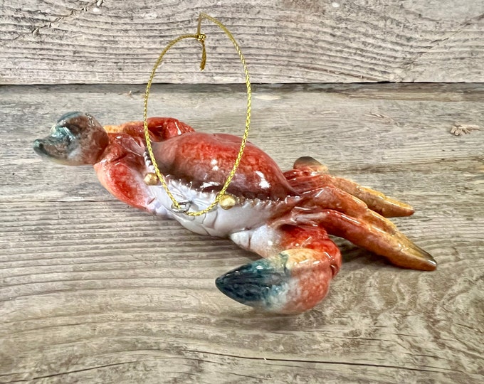 Polyresin Florida Rock Crab Ornament Figurine