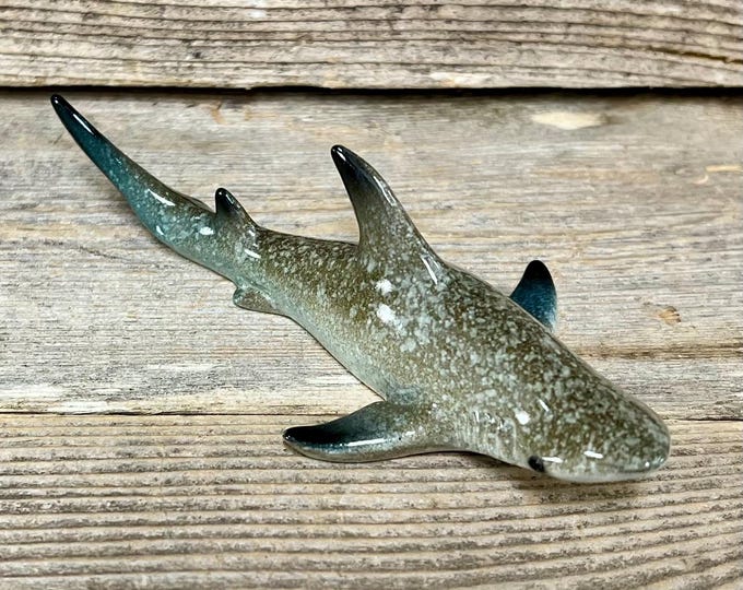 Resin Shark Figurine: Coastal Nautical Beach House Decor