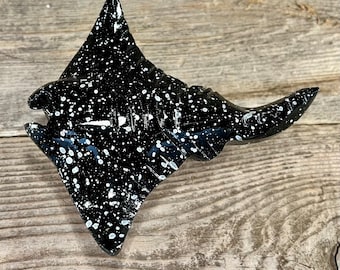Eagle Ray On Stone Base Handcrafted Marble Figurine