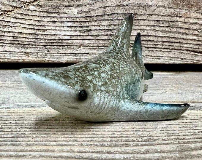 Resin Shark Figurine: Coastal Nautical Beach House Decor
