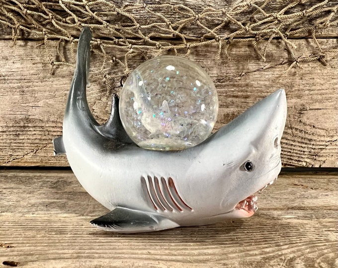 Great White Shark Water Globe for Shark Lover Snow Globe for Beach Lover Gift