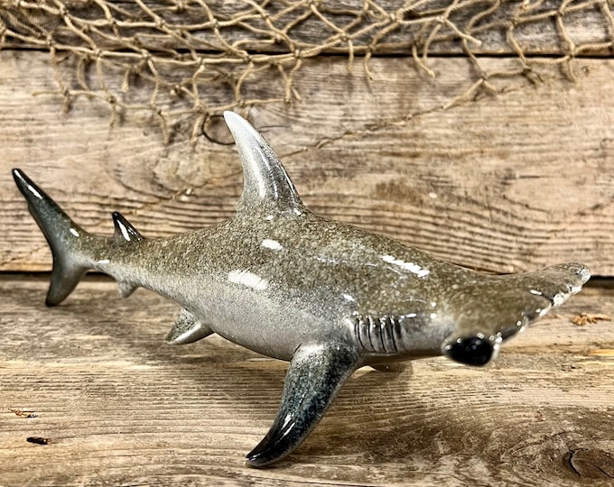 Polyresin Hammerhead Shark Tabletop Figurine