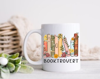 Booktrovert Books Mug | Coffee Mug | Funny Coffee Mug | Book lovers coffee mug | Gift for Book Reader | Gift for Friend| Book Reader| Books