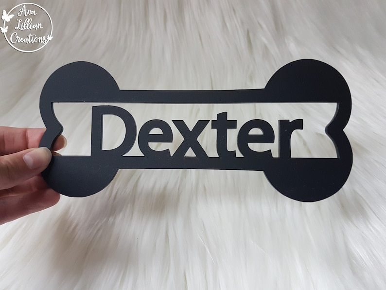 Personalised Pet Dog Bone Name Plaque Kennel Name Tag Etsy Australia