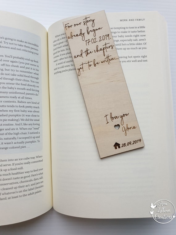 Engraved Wooden Teacher's Christmas Bookmark