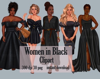 curvy girl black dress