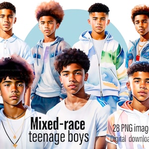 Mixed-race teenage boys clipart, Family clipart, teenager clipart, Teacher graphics, Multiracial boys clipart, teenager png, clipart teacher