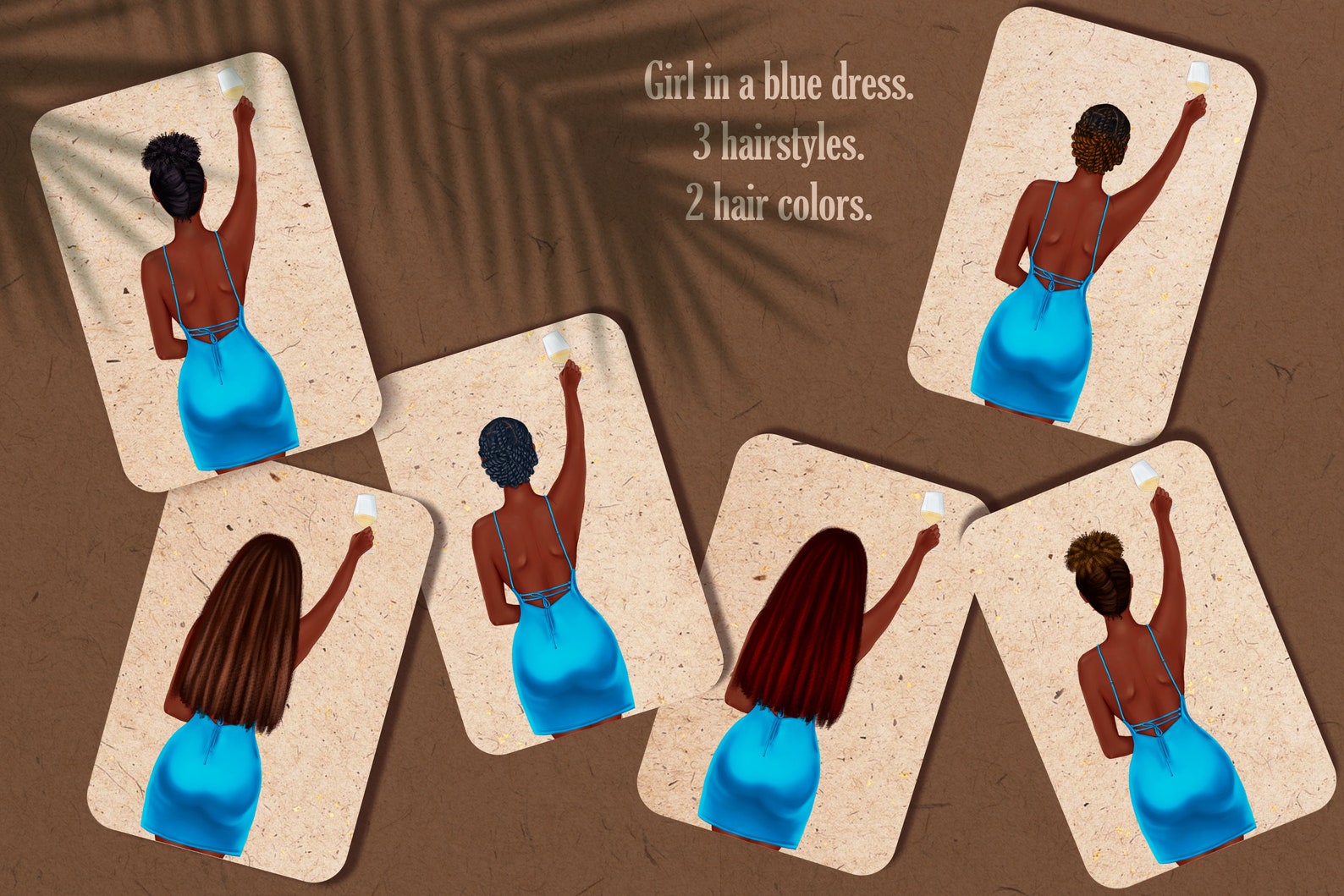 African American Best Friends Clipart Black Girl Clipart - Etsy