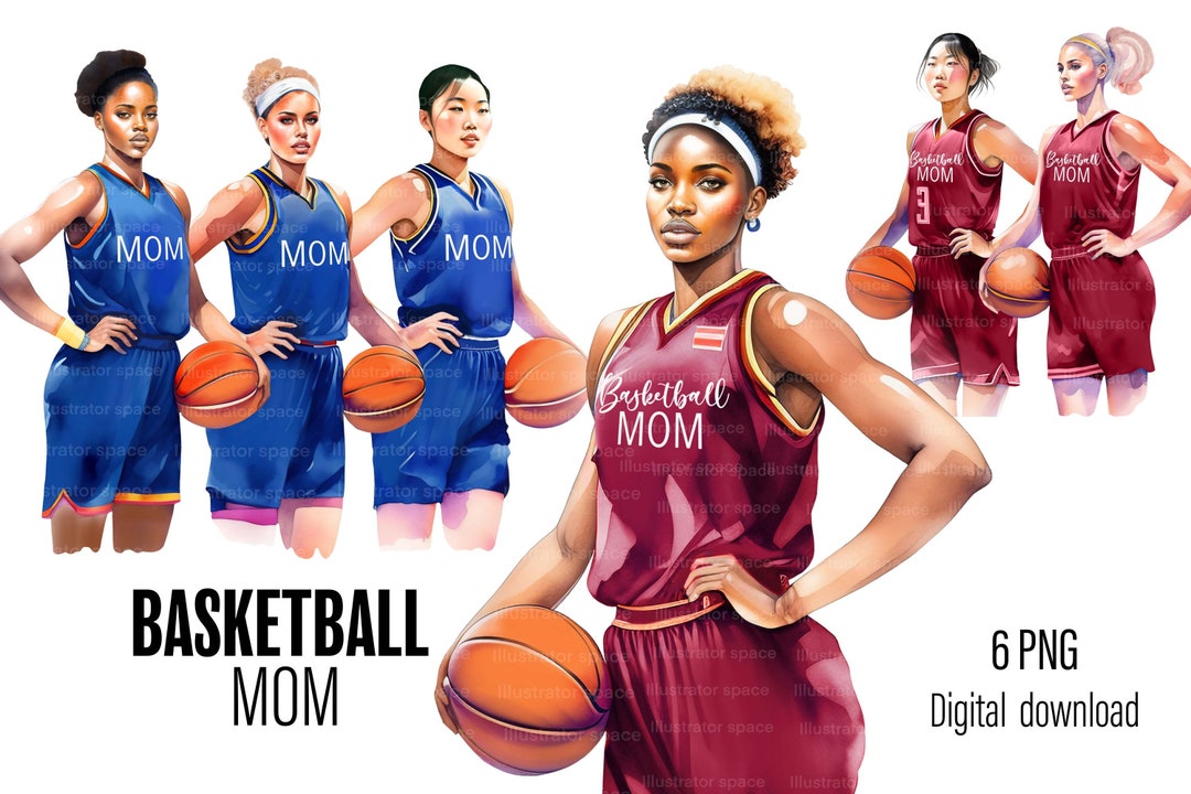 Basketball Mom PNG, Sports Mom Clipart, Basketball PNG, Basketball Mama
