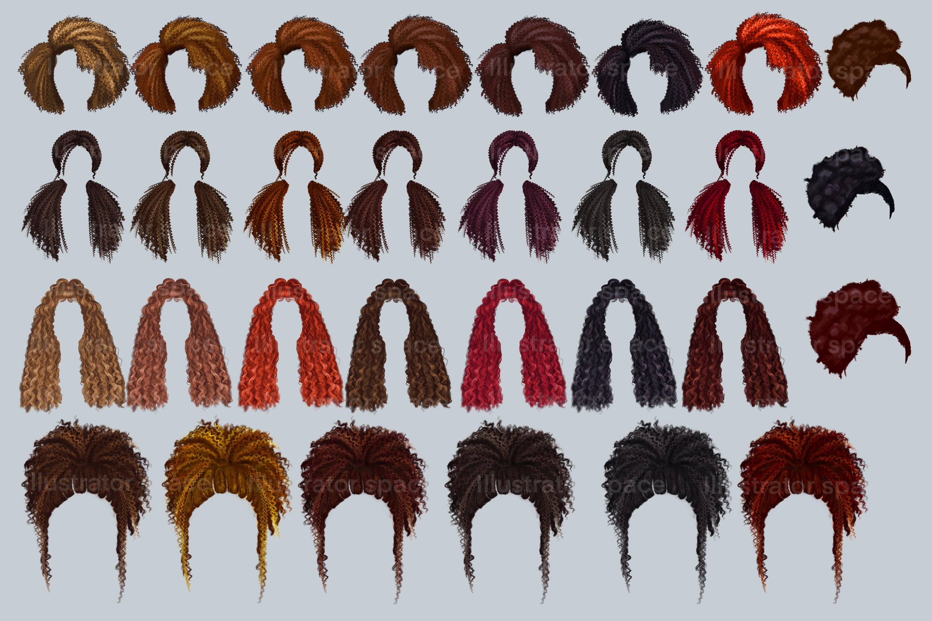 Hair Style Clip Art - Etsy Hair Style Clip Art - Etsy