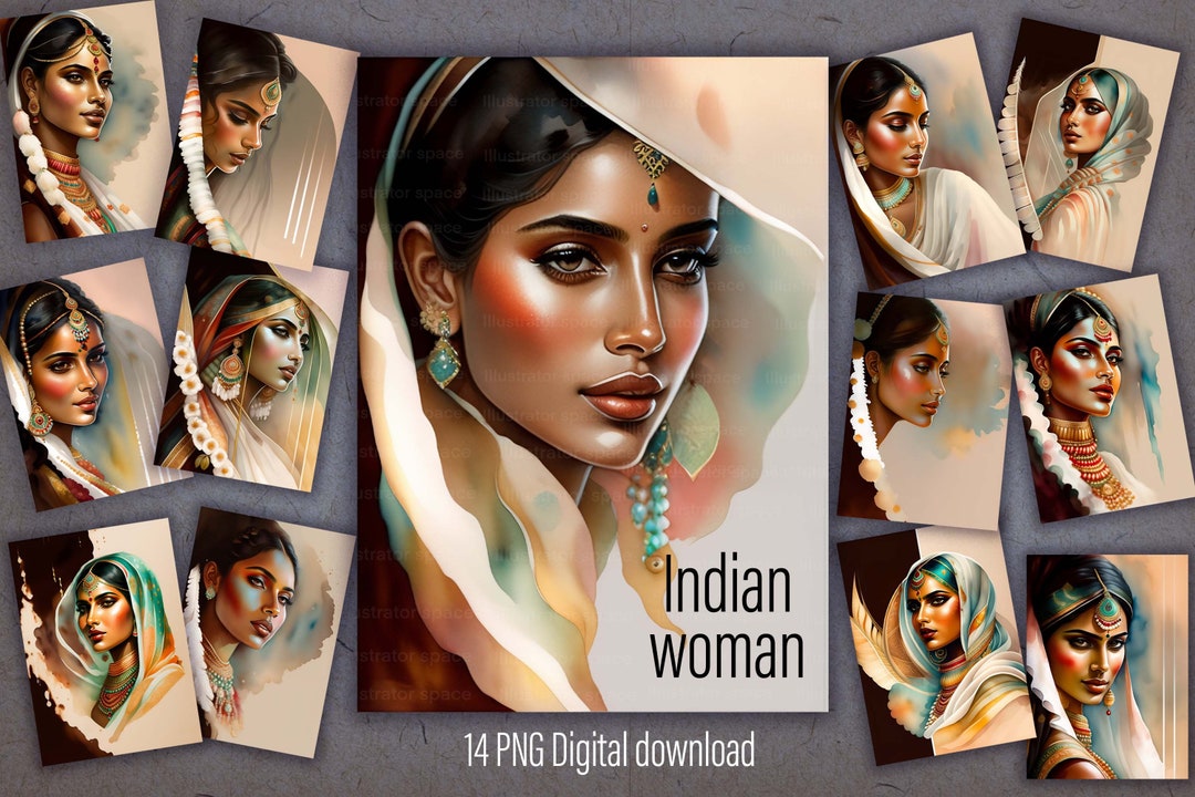 Desi Art, Indian Artwork, Indian Paintings, Indian Art, Indian Woman Art, Indian Wall Art