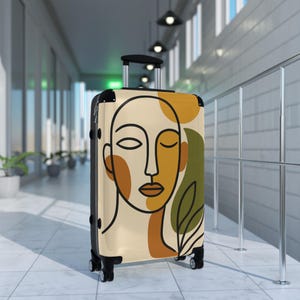 Moss & Mustard - artistieke reiskoffer - stijlvolle bagage voor avonturiers, modern designkoffer, unieke reisuitrusting, statement-bagage