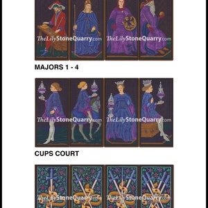 The Stone Visconti Tarot (2021) - Limited Edition of 750 Numbered Decks - 78 Cards bild 4