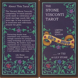 The Stone Visconti Tarot (2021) - Limited Edition of 750 Numbered Decks - 78 Cards bild 3