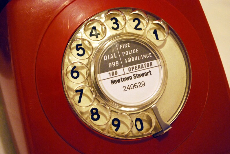 1970s Telephone Dial Number Label Instant PDF Editable - Etsy Ireland