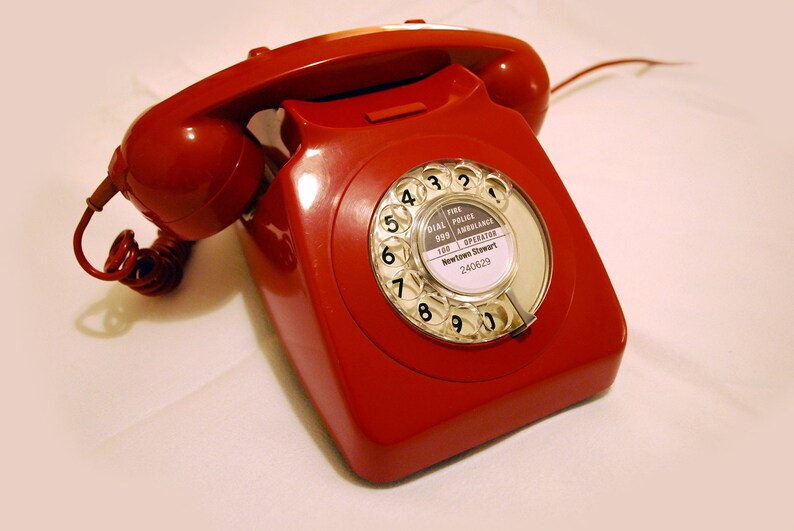 1970s Telephone Dial Number Label Instant PDF Editable - Etsy Ireland