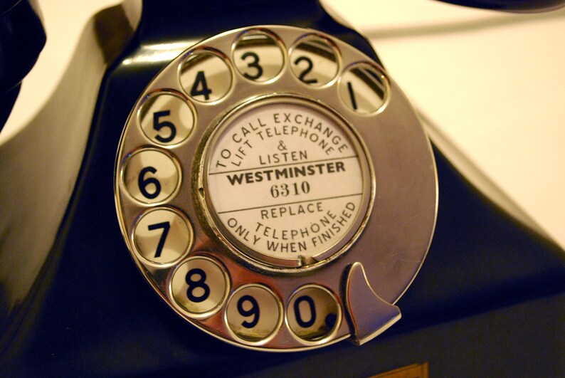 1920s Telephone Dial Number Label, Instant PDF Editable Template, for ...