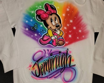 Minnie mouse airbrush shirts Clearance