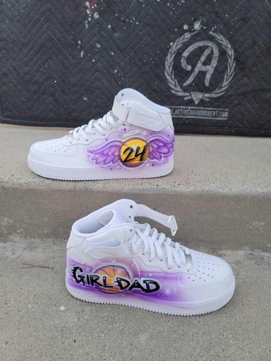 custom air force 1 airbrush