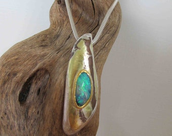 Black Opal Pendant