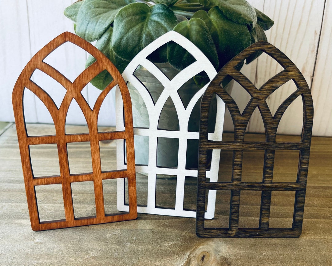 Arched Wood Window | Arched Window | Tier Tray Decor | Tier Tray ...