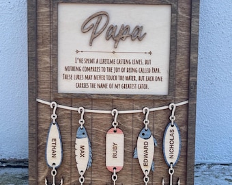 Fishing Dad Gift, Fisherman Gifts, Fishing Grandpa Gift, Father's Day Gift for Dad, Father's Day Personalized gift, Fishing Lures for Dad
