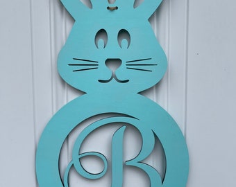 Easter Bunny Door Decor | Easter Door Decoration | Bunny Door Hanger | Easter Door Decor | Easter Decor | Easter Door Hanger | Easter Wreath