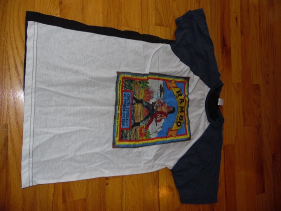 Vtg Rambo T shirt Guatemala T shirt Sz Sm Exc Con… - image 1