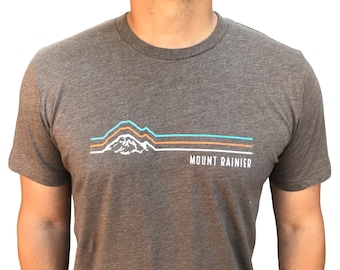 Retro Mount Rainier T-Shirt – National Park, Camping Shirt