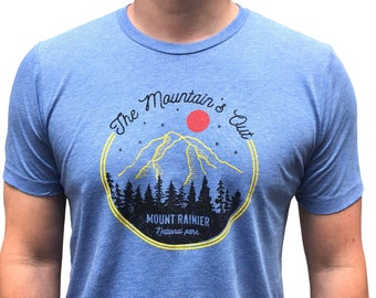The Mountain is Out tri blend mens/unisex t-shirt