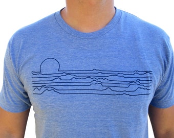 Horizon Beach tri blend mens/unisex t-shirt