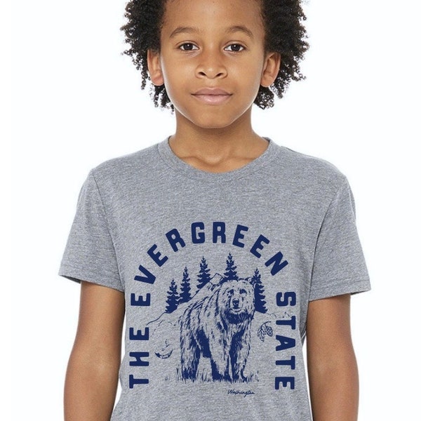 Evergreen Bear baby and kids t-shirt