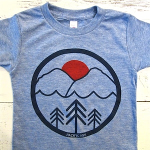 Pacific Northwest unisex baby and kids shirt