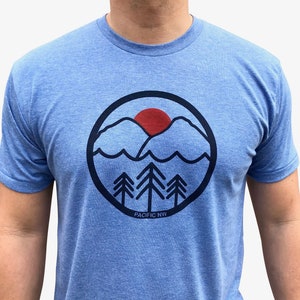 Pacific Northwest tri blend men's/unisex t-shirt