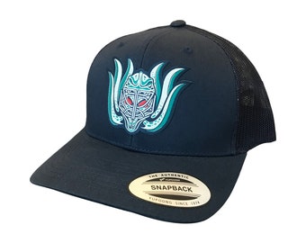 Seattle Hockey Krak en adult trucker hat
