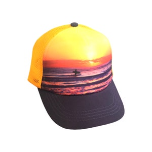 Retro Surfer toddler trucker hat